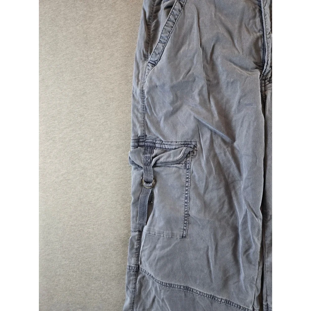 American Eagle Cargo Pants‎ Women 12 Blue Super High Rise Baggy Wide Leg Utility
